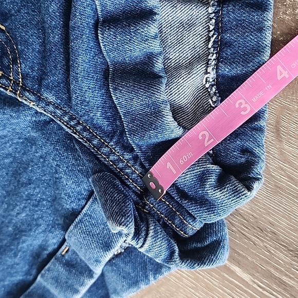 American Apparel High Waist Cuffed Denim Shorts Size 25 - Picture 7 of 11